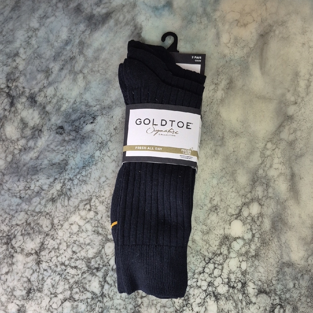 Gold Toe Men's Classic Black Dress Socks